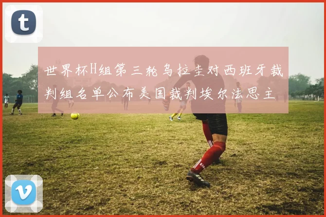 世界杯H组第三轮乌拉圭对西班牙裁判组名单公布美国裁判埃尔法思主裁判